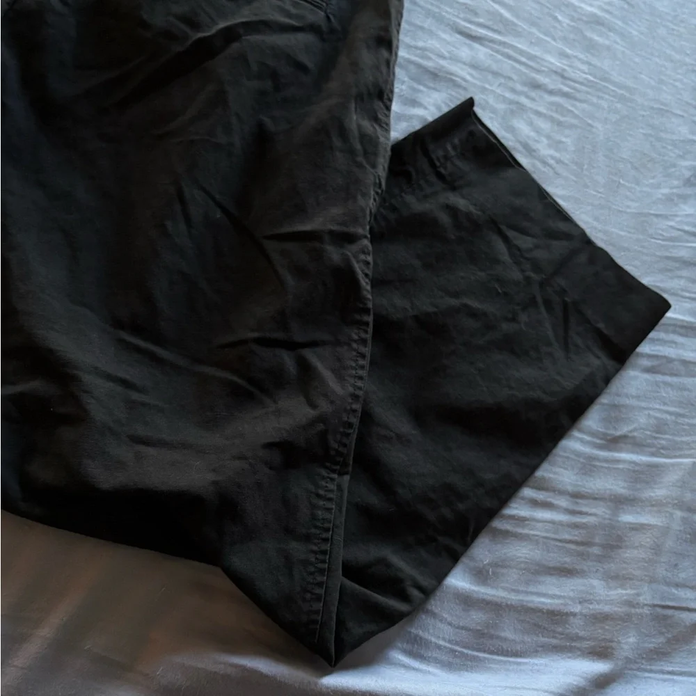 COS Womens Linen Blend Black Trouser Pants Size 12 Career Office Corporate